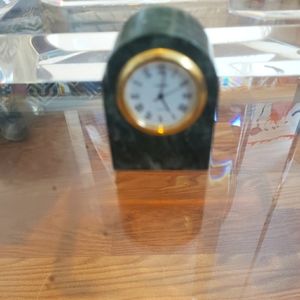 Minature marble clock